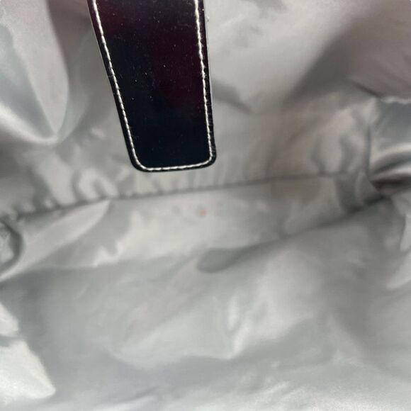 ESTÉE Lauder Black Satchel/Tote Bag with Matching Make-up/Lip Stick Case Fob - Picture 10 of 16